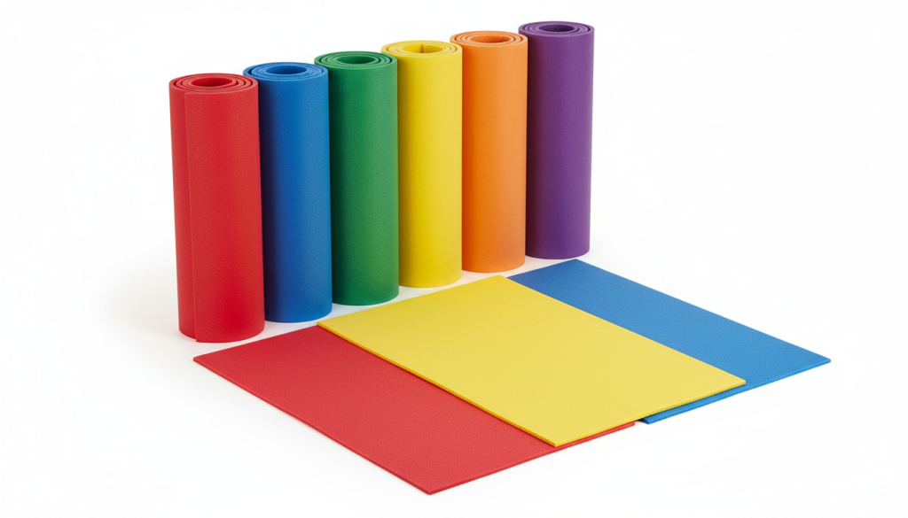 Colorful EVA foam rolls and sheets manufacturer